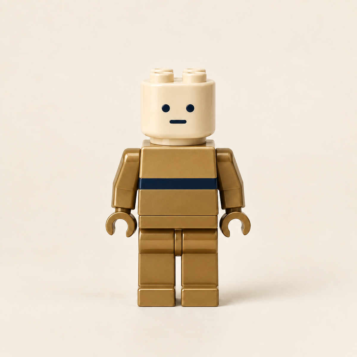 Sample patrol minifigure, brass