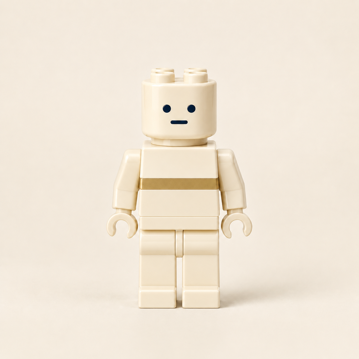Sample patrol minifigure, cream