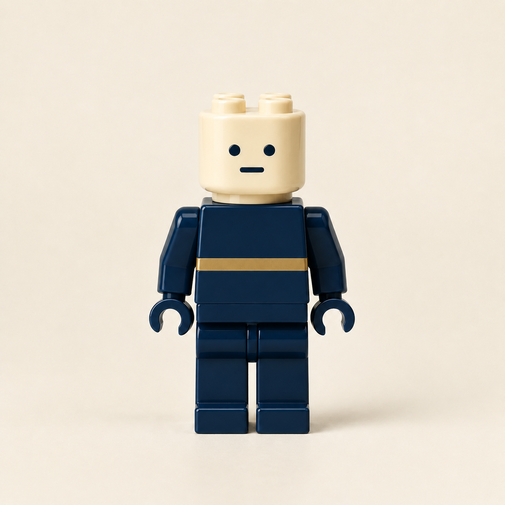 Sample patrol minifigure, navy