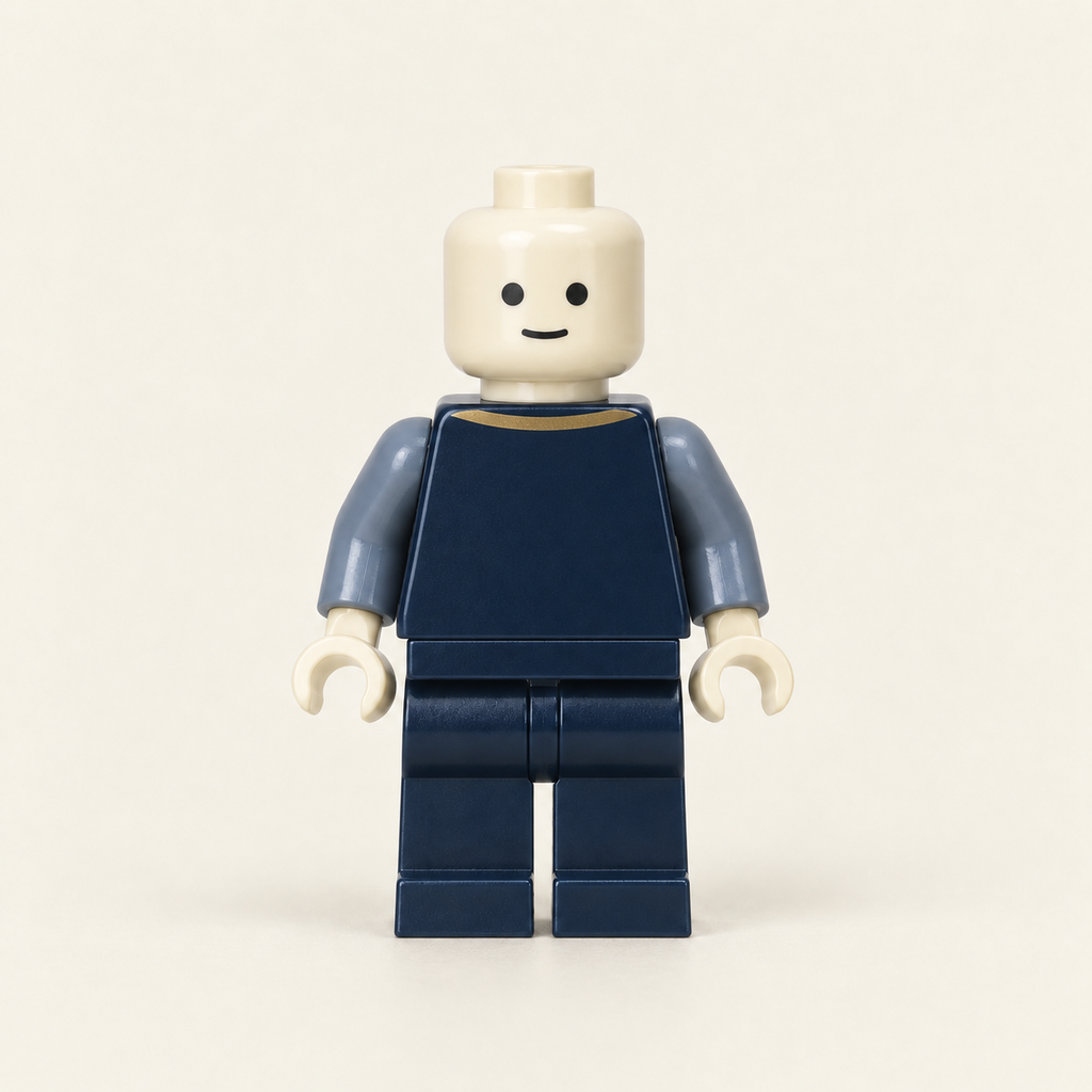 Sample harbor minifigure, front view