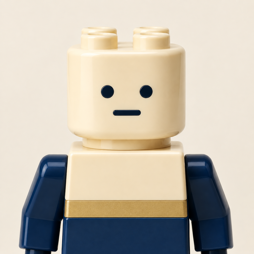 Sample patrol minifigure, close-up